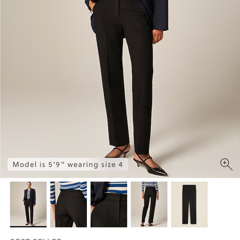 J. Crew Classic Black Pants